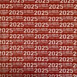 Custom Color CLASS OF 2025 MARQUEE 12"X12" Scrapbook Customs Paper - Image 2