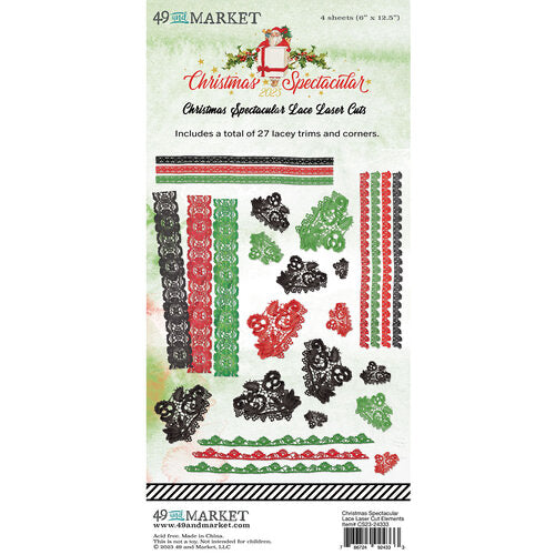 00364E81-C94E-4137-BA0D-D1D6F4C62687.jpg 49 and Market CHRISTMAS SPECTACULAR 2023 Lace Laser Cuts 4 sheets - Image 1