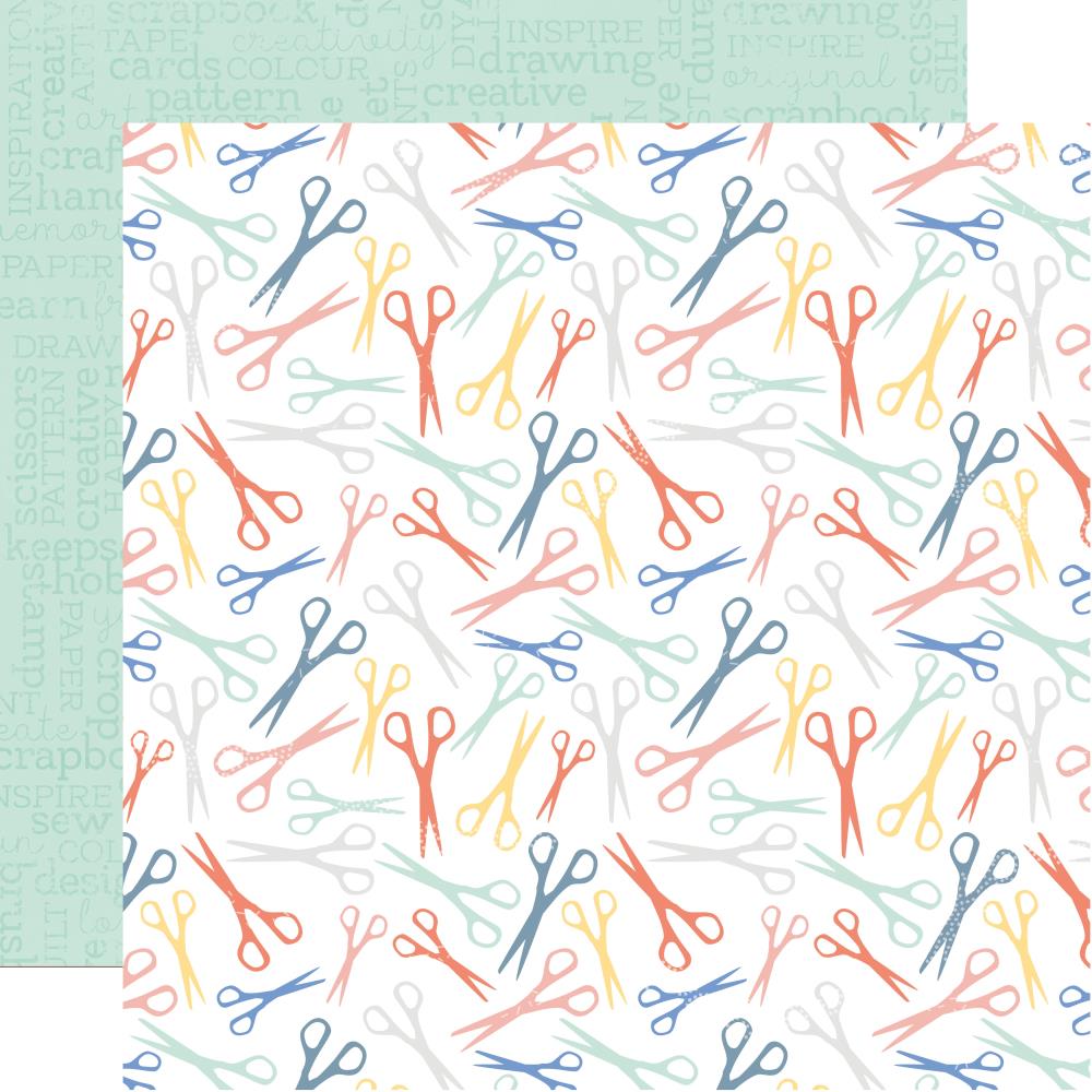 010BEFE0-EDD0-457C-9EFF-34CF681091CB.jpg Kaisercraft Crafternoon Collection CUT & PASTE 12"X12" Scrapbook Paper - Image 1