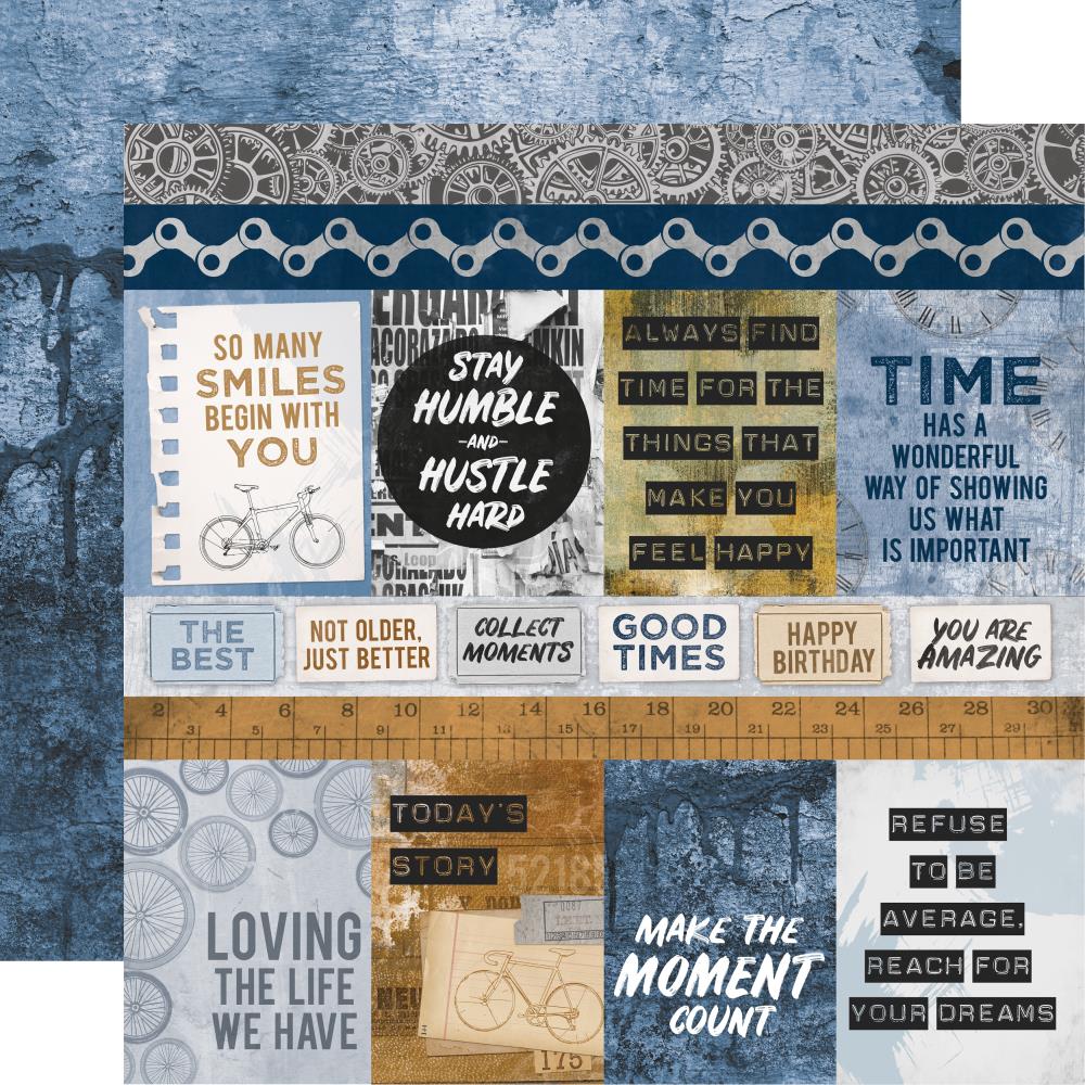 0116D2F5-AF3B-40C4-BDE2-C138C8C16687.jpg Kaisercraft Workshop Collection HANDSOME 12"X12" Scrapbook Paper - Image 1