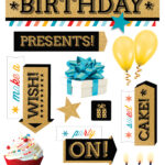 Paper House HAPPY BIRTHDAY 3D Stickers 12pc