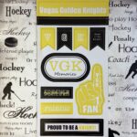 VEGAS GOLDEN KNIGHTS 6"X12" Fan Stickers Scrapbook Customs - Image 2