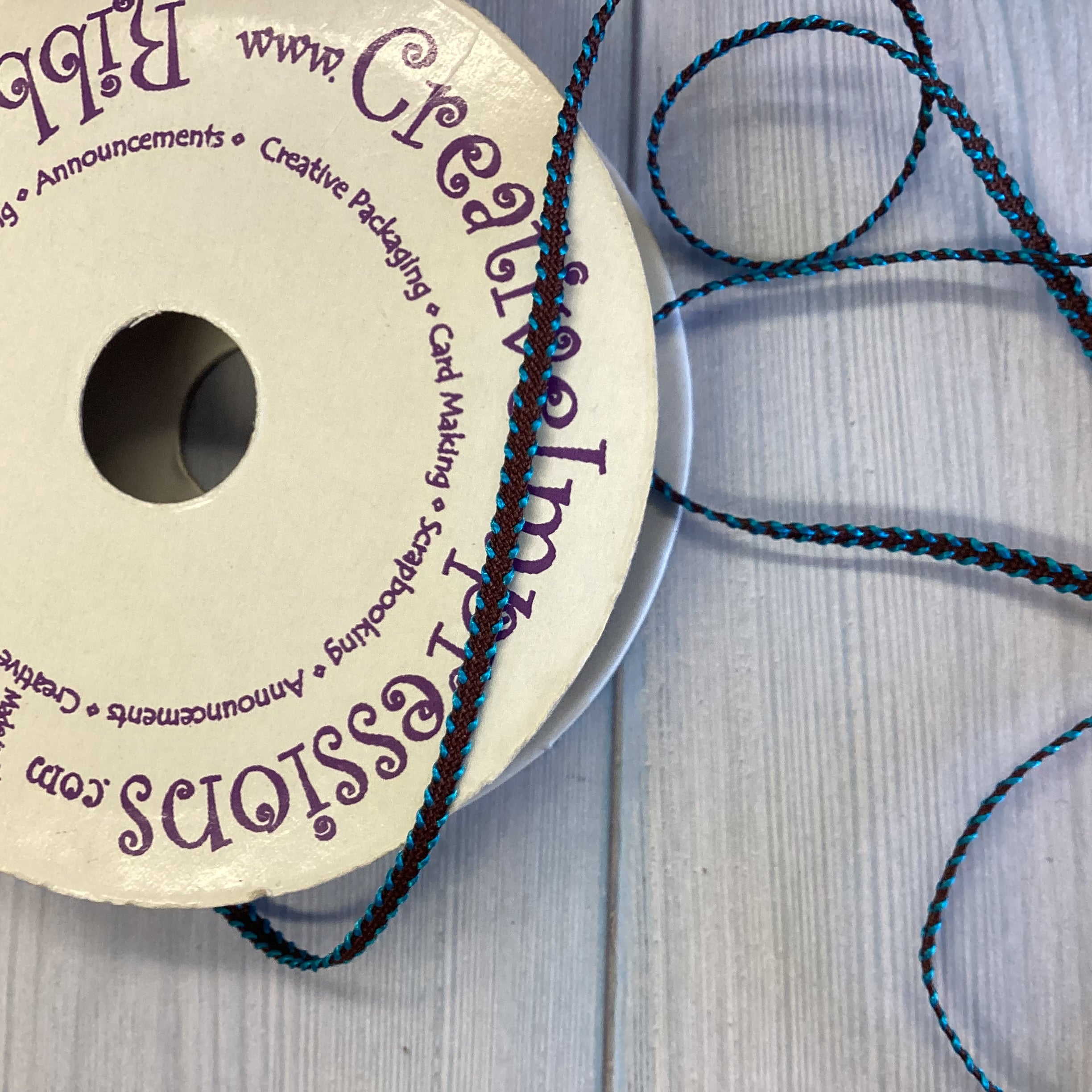 01E61872-D30B-4C5B-9883-5ADF336D567A.jpg Creative Impressions 1/8" BRAID RIBBON 1 Yard yd - Image 1