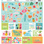 Reminisce BEACH VIBES 12"X12" Scrapbook Kit 9pc - Image 2