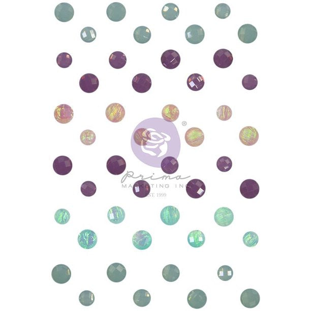 028C41B9-79F8-4C60-84A7-2B5AA86634AE.jpg Prima Say It With Crystals WATERCOLOR FLORAL Self-Adhesive Rhinestone 48pc - Image 1