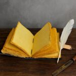 Soft Leather Journal Grimoire TAROT EYE Blank Book of Shadows A7 - Image 6