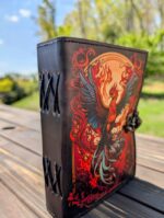 Soft Leather Journal Grimoire PHOENIX REBIRTH Handmade Blank A7 - Image 6