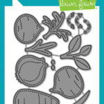 Lawn Fawn Cuts STITCHED ROOT VEGGIES Custom Craft Dies 12pc
