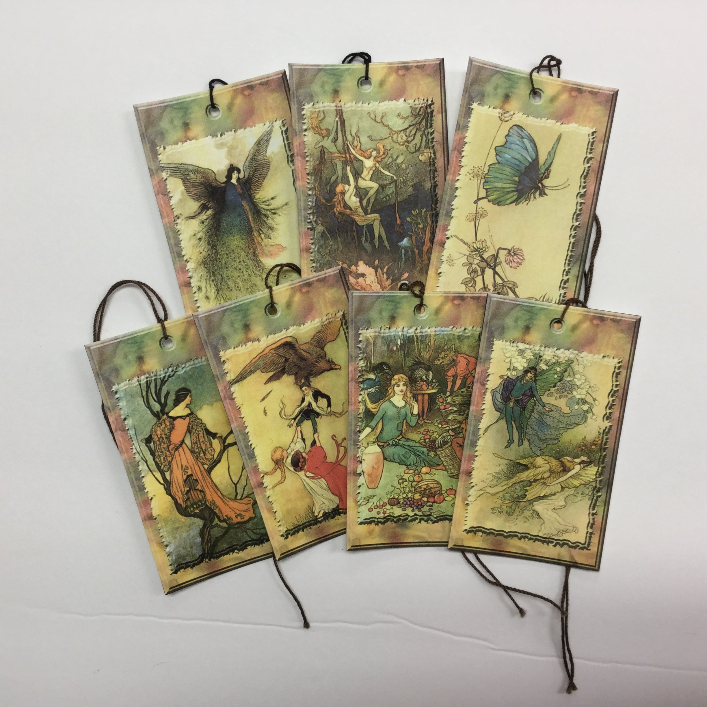 03229896-BAF3-45B4-9978-9ADF1085A628.jpg Tags & Ephemera 7pc MYSTICAL BEINGS TAGS - Image 1