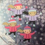 Custom GIRL ICE SKATER Die Cut Diecut Skating Winter - Image 2