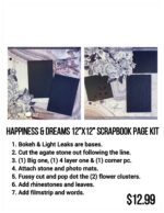 HAPPINESS & DREAMS 12"X12 Scrapbook Page Kit - Image 4