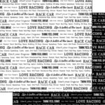 Scrapbook Customs RACE CAR PRIDE #2 12"X12" Scrapbook Paper