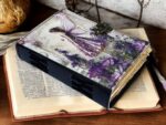 Soft Leather Journal Grimoire LAVENDER FAIRY Blank Lock A7 - Image 5