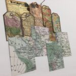 Tags & Ephemera 11pc VINTAGE TRAVEL MAP & POSTCARDS - Image 2