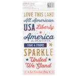 American Crafts Thickers FLAGS FRILLS Foam Phrase Stickers - Image 2