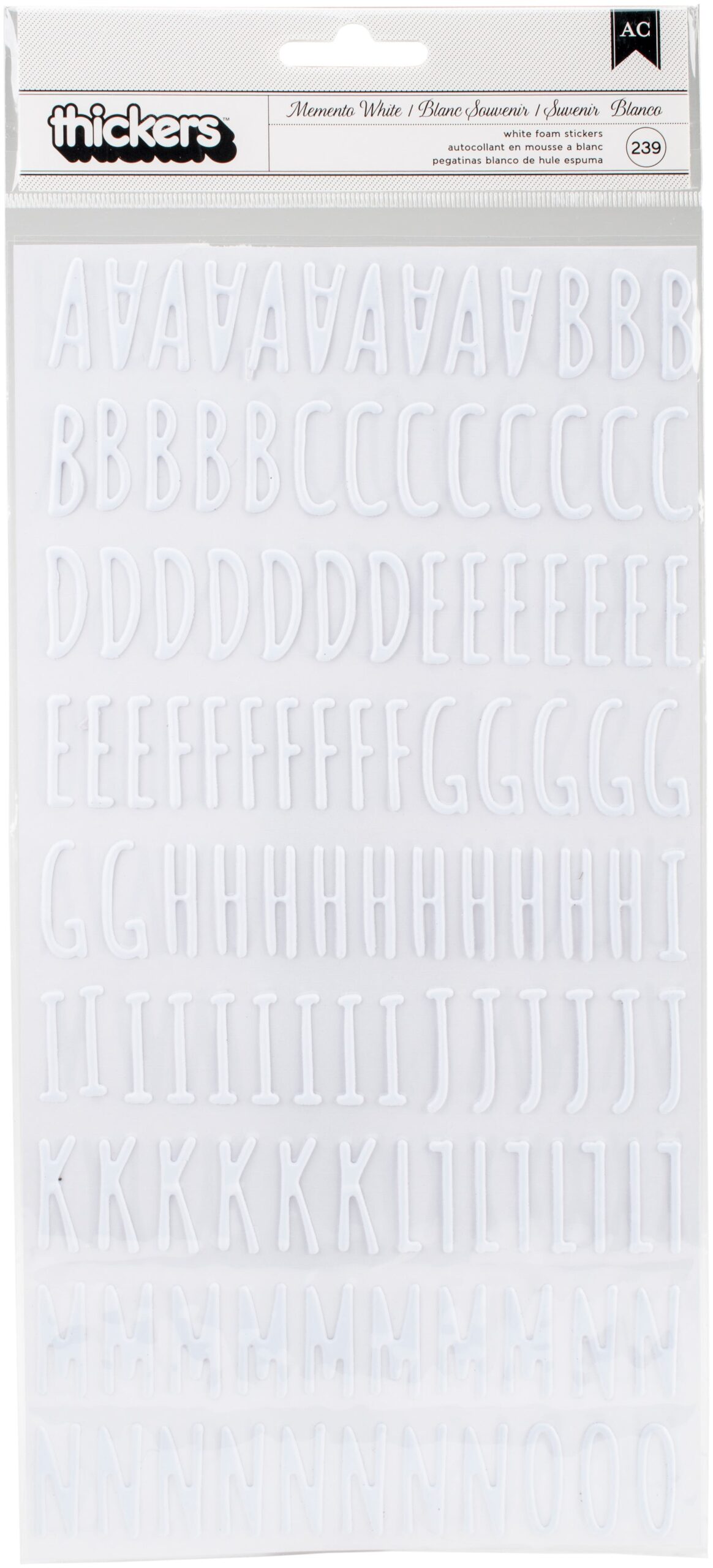 054517PK.jpg Thickers Hustle Heart MEMENTO WHITE Puffy Stickers - Image 1