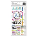 THICKERS Vicki Boutin Sweet Rush THE SWEET LIFE Foil Chipboard Stickers 107pc - Image 2