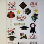 Scrapbook Customs GRADUATION #2 EMBELLISHMENTS DieCuts 16pc - Image 3