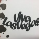 VIVA LAS VEGAS Travel LasVegas Laser Cut Black LV