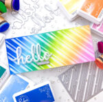 Pinkfresh Studio SLIM FANCY DIAGONAL STRIPES Essentials Crafting Dies 1pc - Image 3