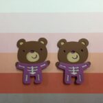 Teddy Bear SKELETON Die Cut Embellishment - Image 2
