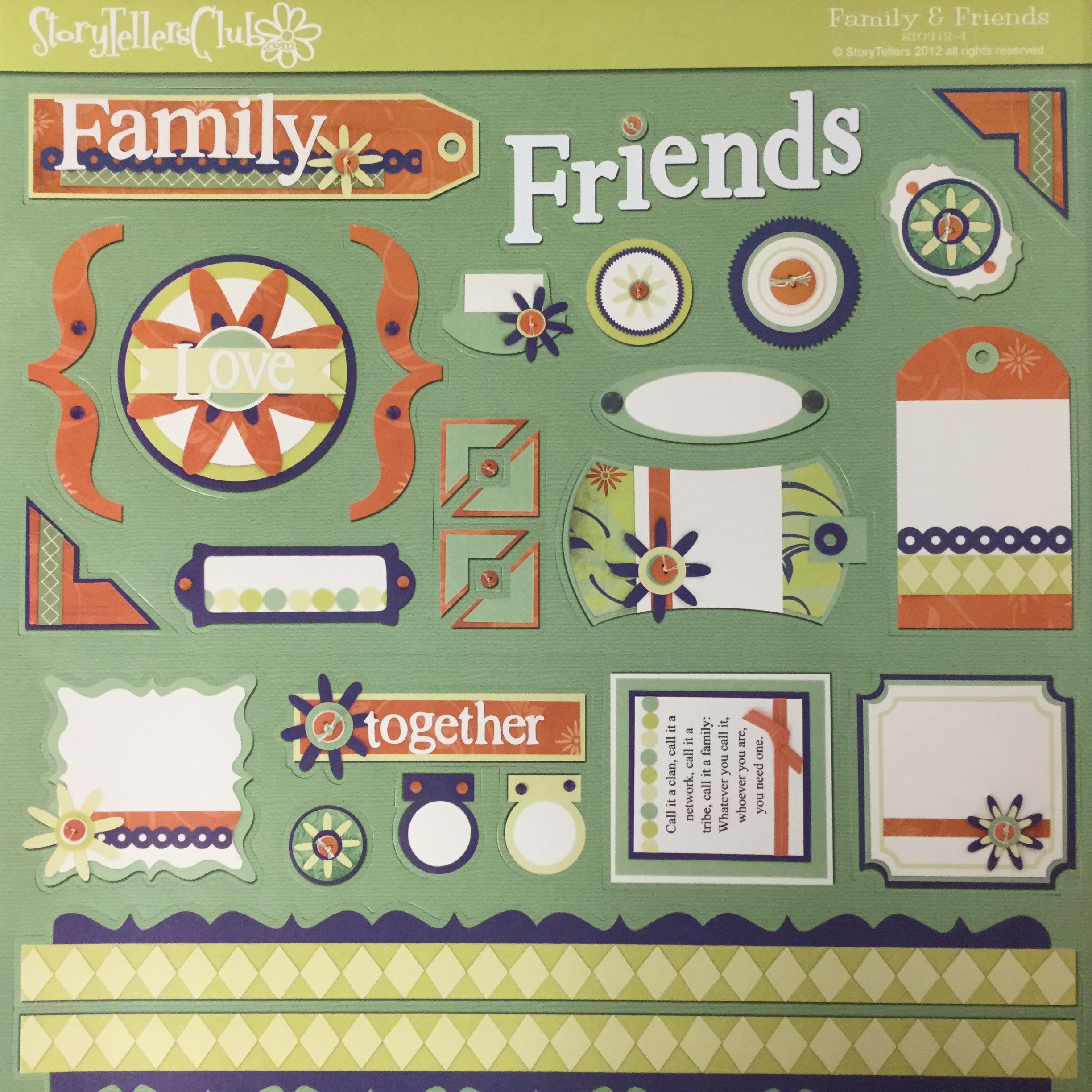 07258E3F-415C-4225-8461-42B5C7DFA8FB.jpeg StoryTellers FRIENDS DIECUTS 12"X12" - Image 1