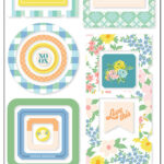 Pinkfresh Studio Flower Market CHIPBOARD FRAMES 26pc