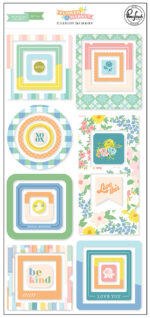 Pinkfresh Studio Flower Market CHIPBOARD FRAMES 26pc