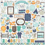 Echo Park HELLO BABY BOY 12"X12" Scrapbook Collection Kit - Image 2