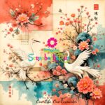 Scrapbooksrus BLOSSOMS IN JAPAN PACK 12pc 12"X12" Scrapbook Paper - Image 7