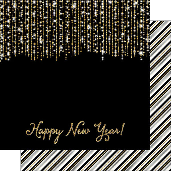 08296448-2C6D-4B4A-B574-C3811765C5B1.jpg HAPPY NEW YEAR DS 12"X12" Holiday Paper - Image 1