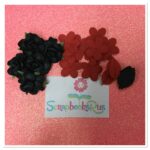 Black Roses Red Flowers and Leaves 20 pc - Image 2