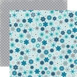 Echo Park Hello WINTER SNOWFALL 12"x12" Paper