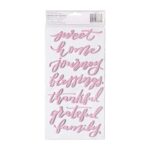 Pebbles Jen Hadfield HANNAH Foil and Foam Phrase Stickers