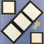 Premade Pages $5.00 FILM STRIPS (2) 12"X12" Scrapbook Pages - Image 2