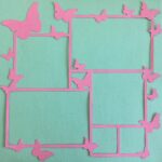 Page Frame BUTTERFLY AQUA 12"x12" Photo Overlay - Image 3