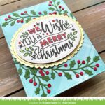 Lawn Fawn Cuts HOLLY LEAVES BORDER Custom Craft Dies 3pc - Image 2