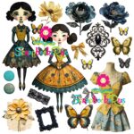 Scrapbooksrus FLORALS ON THE FRINGE PACK 12pc 12"X12" Scrapbook Paper - Image 10
