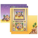 Honkydory AWAY IN A MANGER Foiled Die Cut Cards