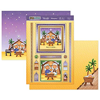 0A2227A1-0EC3-4F18-9116-7D6AA90ED9FC.jpg Honkydory AWAY IN A MANGER Foiled Die Cut Cards - Image 1