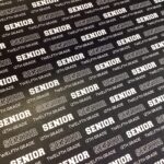 SENIOR PRIDE BLACK 12th Grade School 12"X12" Scrapbook Paper - Image 2
