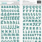 American Crafts THICKERS Mermaid Glitter Foam Letter Stickers