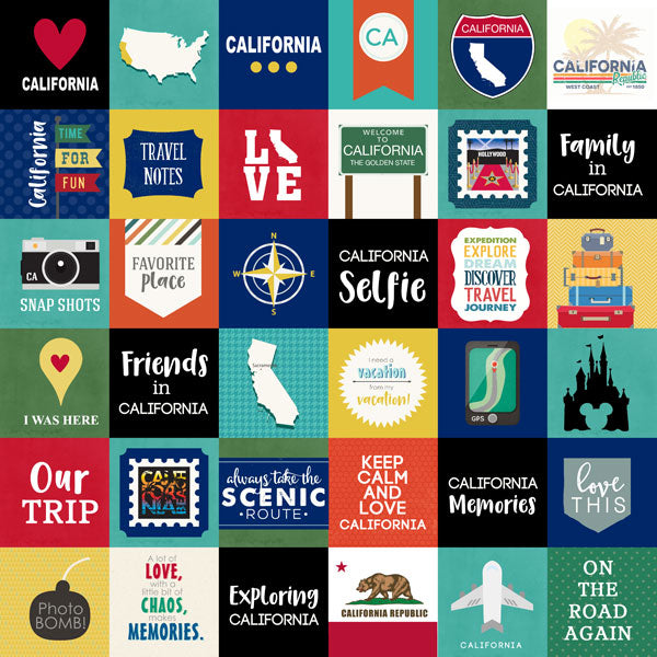 0AB6AE6D-CADF-49E5-ACC4-91E6A7AB0071.jpeg CALIFORNIA ADVENTURE CUT OUTS 12X12 Paper Scrapbook Customs - Image 1