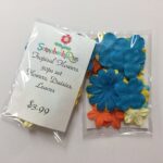 Tropical Flowers 30pc Set Flowers Daisies Leaves - Image 4