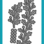 Lawn Fawn Cuts HOLLY LEAVES BORDER Custom Craft Dies 3pc