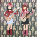 Cowgirl COUNTRY SINGER Handmade Scrapbook Die Cut