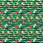 Scrapbook Customs DARK TROPICAL FLORAL 12”X12” Paper Pack - Image 11