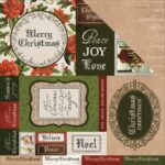 Kaisercraft Letters to Santa BE MERRY 12"X12" Scrapbook Paper