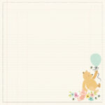 Simple Stories Say Cheese Classic Pooh Baby LITTLE ONE 12”X12” Scrapbook Paper - Image 2
