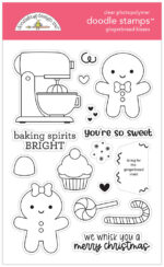 Doodlebug GINGERBREAD KISSES Stamps & Dies Set - Image 2